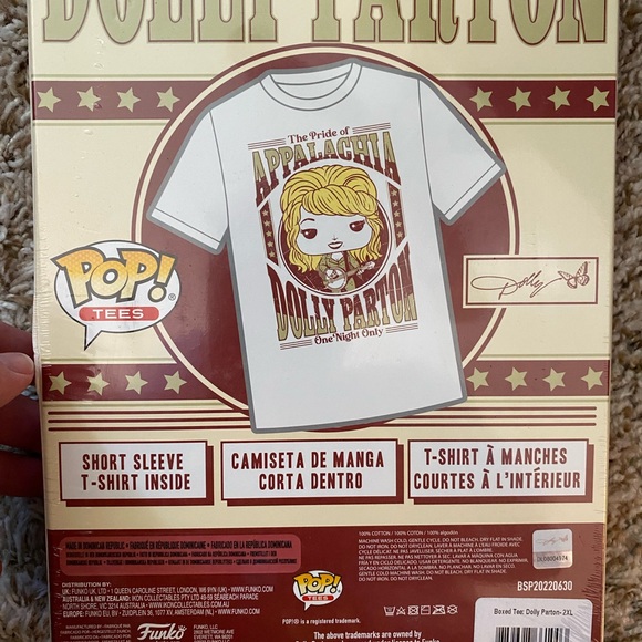 New Funko boxes Tshirt Dolly Parton-multiple sizes - Picture 2 of 2